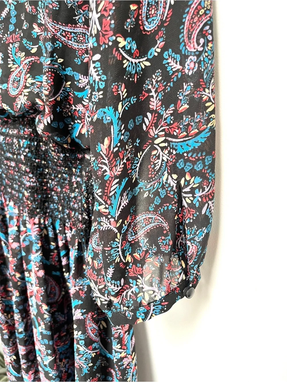 Anthropologie, Vanessa Virginia, Daytripper mini dress. Paisley pattern size M - Picture 12 of 15